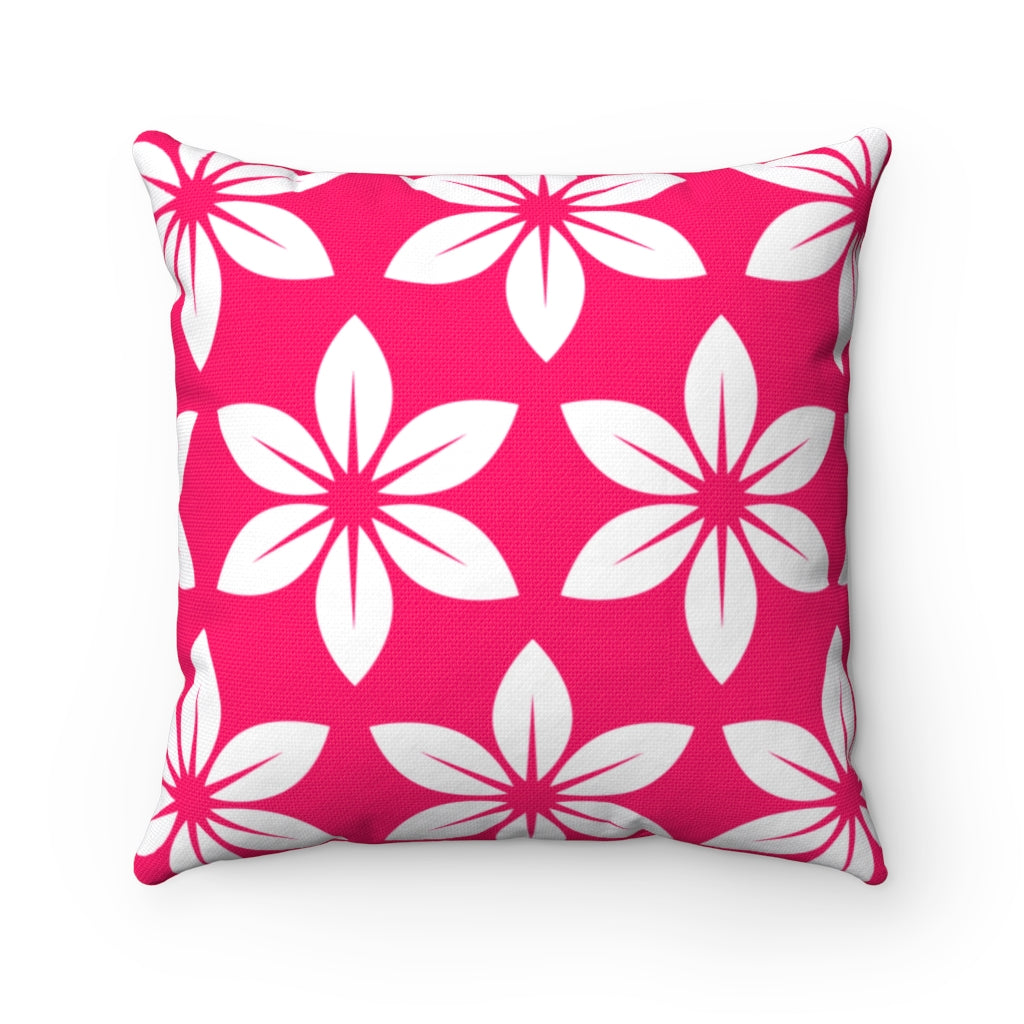 Floral Decorative Pillow (Pink)