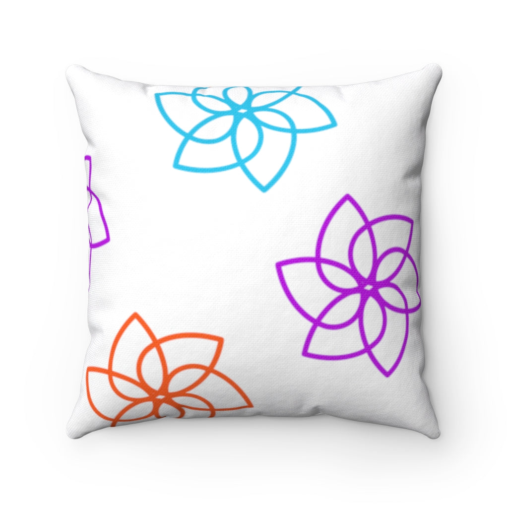 Modern Floral Square Pillow