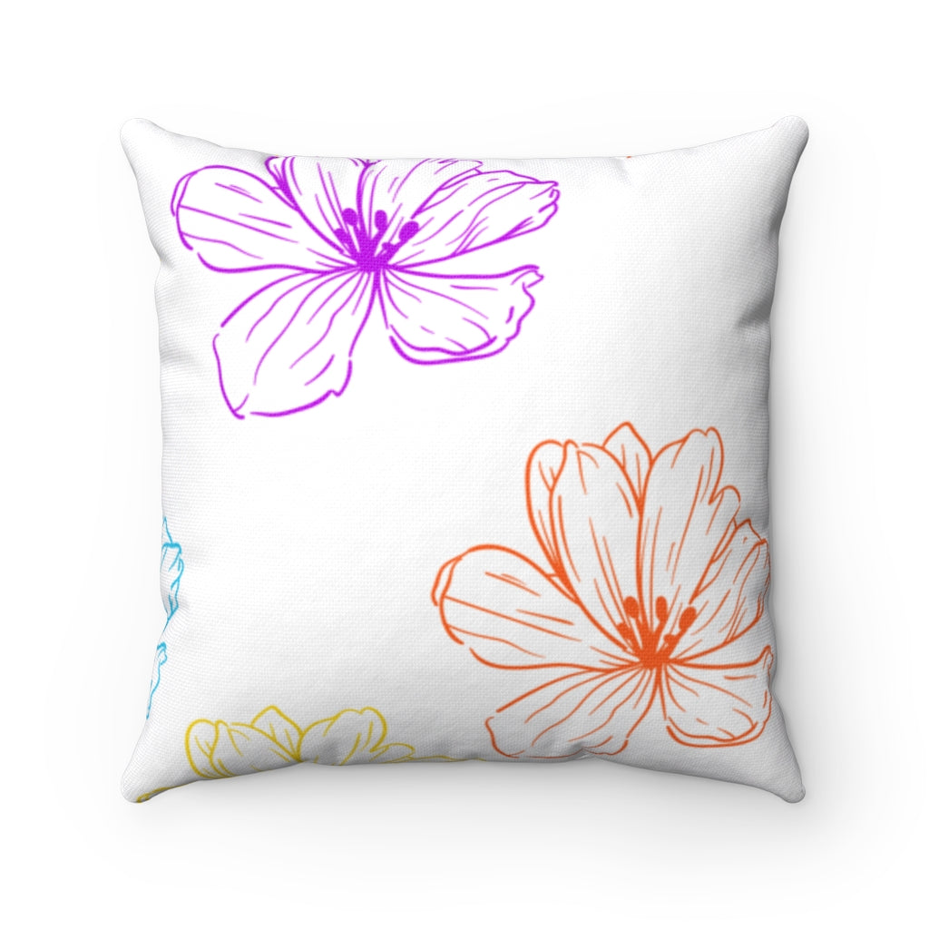 4 Floral Decorative Pillow