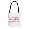 Equal Rights Tote Bag