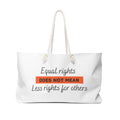 Equal Rights Weekender Bag - Orange