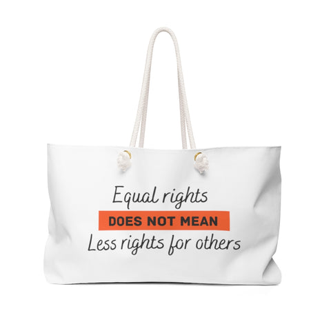Equal Rights Weekender Bag - Orange