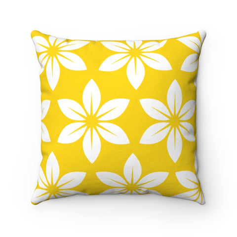 Floral Decorative Pillow (Yellow)