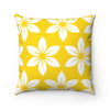 Floral Decorative Pillow (Yellow)