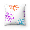 Modern Floral Square Pillow