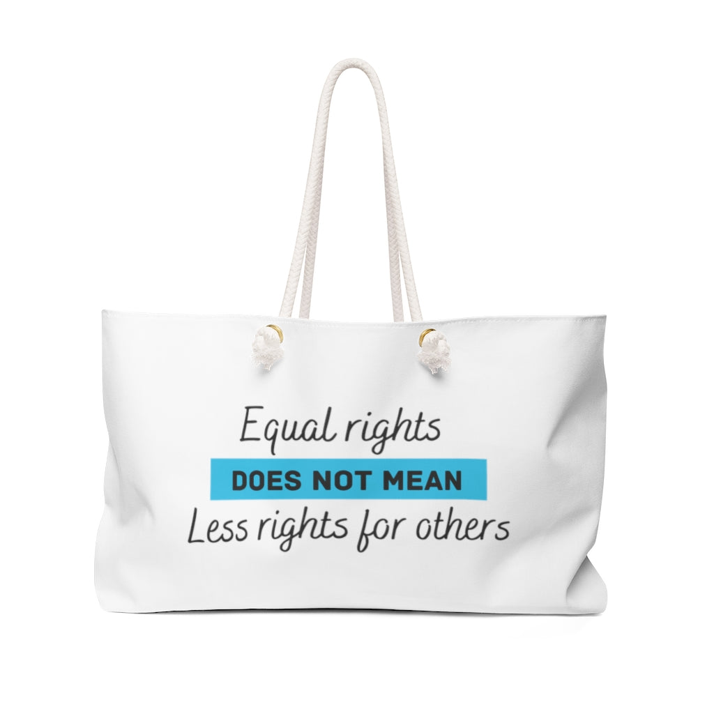 Equal Rights Weekender Bag - Blue