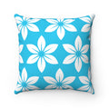 Floral Decorative Pillow (Blue)
