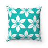 Floral Decorative Pillow (Teal)