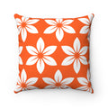 Floral Decorative Pillow (Orange)